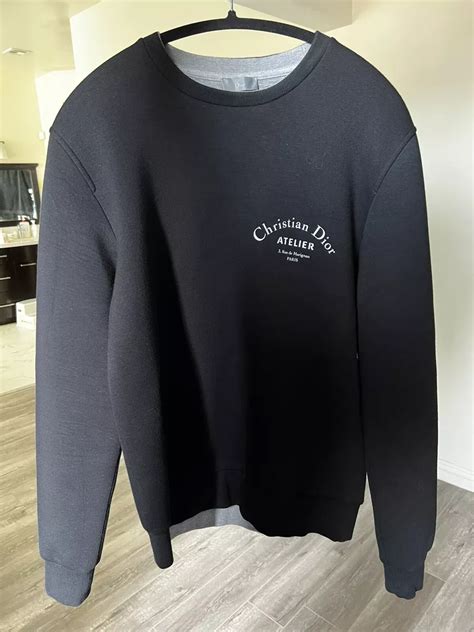 dior patch oversized crewneck sweatshirt|dior sweatshirts for men.